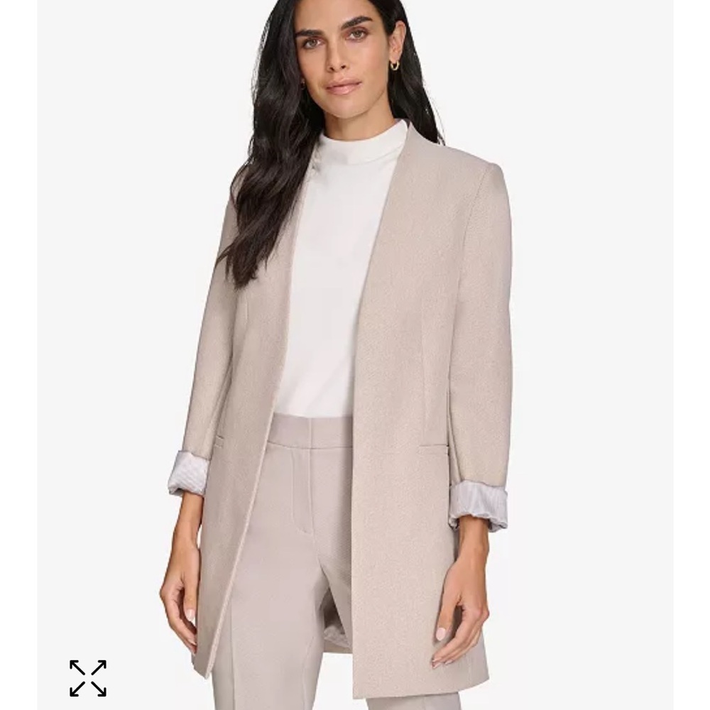 Calvin Klein
Women's 3/4-Sleeve Open-Front Jacket